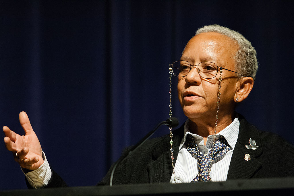 Nikki Giovanni speaking at Emory University in 2008