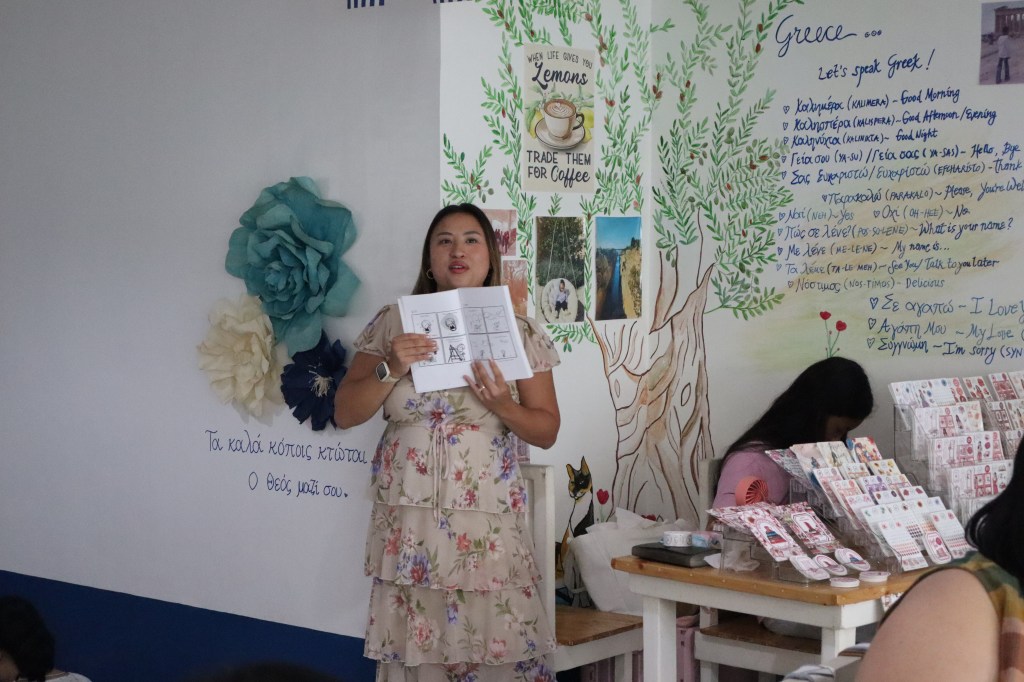 Tish Valenzuela-Nicholas talking about her book 'Drawn To Love'